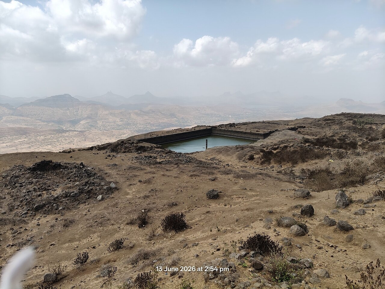 File photo: File photograph of historic rock-cut water cisterns known as the Ganga and Yamuna tanks at Salher Fort in Maharashtra, India. Illustrative context; not a photograph of the reported event.