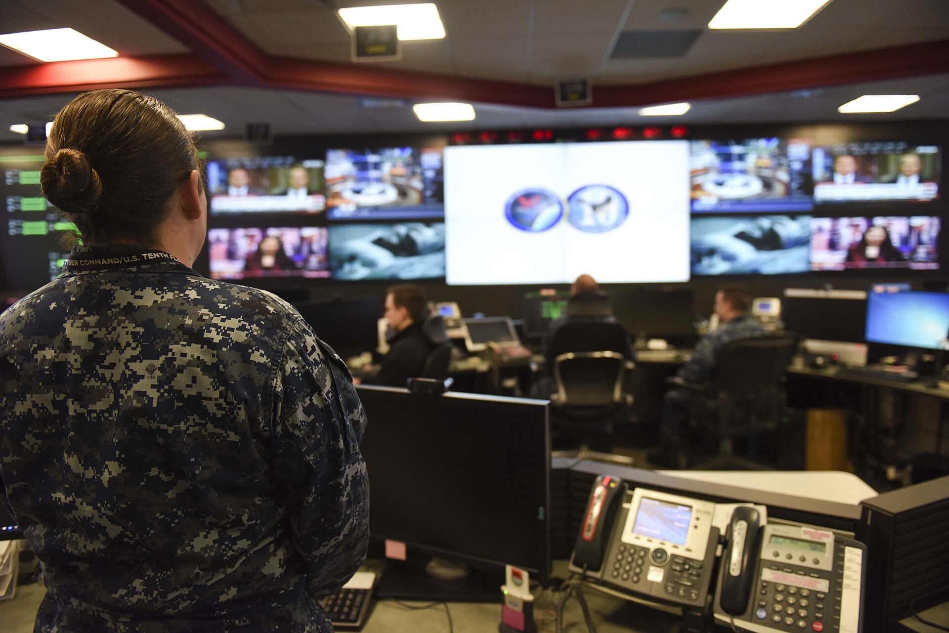 File photo of the U.S. Fleet Cyber Command operations center in 2017. Illustrative cybersecurity context; not the affected equipment or reported incident.